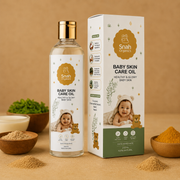 Baby skin brightening oil