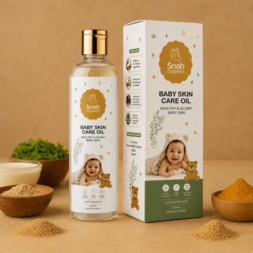 Baby skin brightening oil